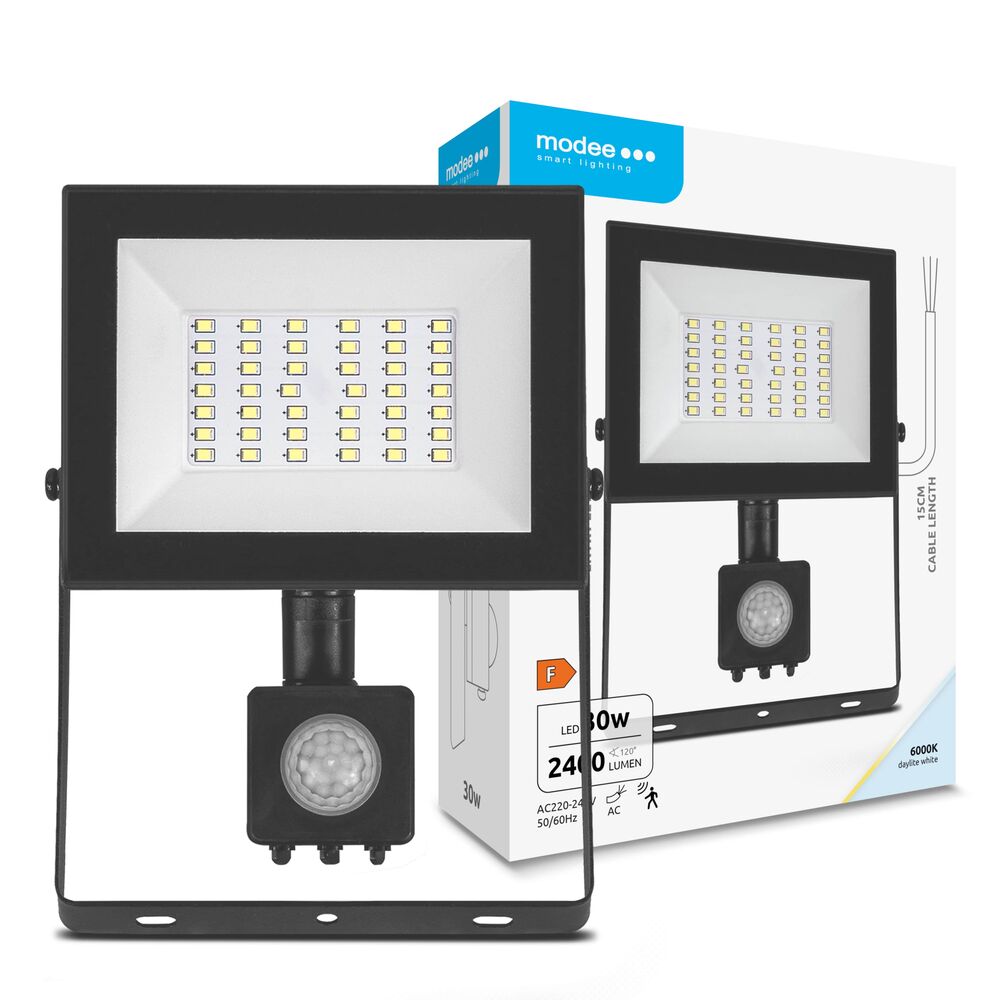 Modee LED svietidlo na stenu 30W 6000K 2400 lumenov so senzorom 1 Modee LED svietidlo na stenu 30W 6000K 2400 lumenov so senzorom