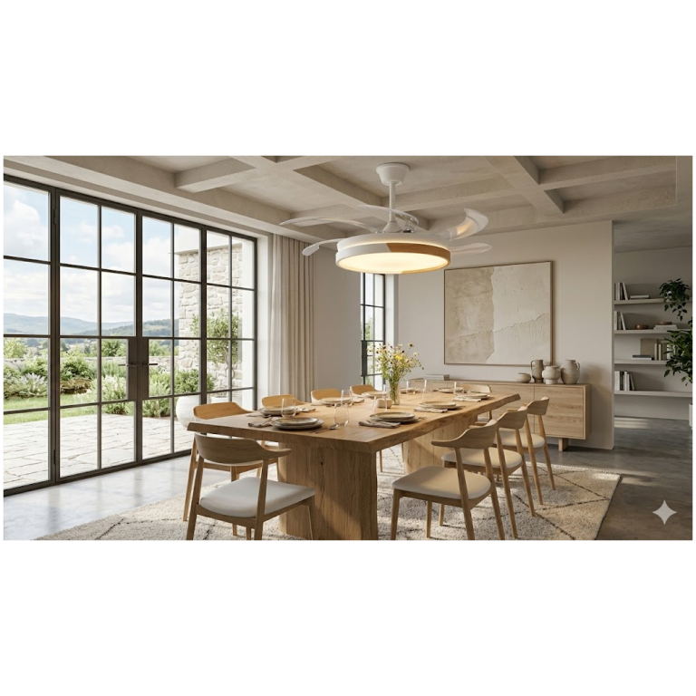 Modee LED stropné svietidlo s ventilátorom CL3CCT F3W 33W 4600lumenov D500mm