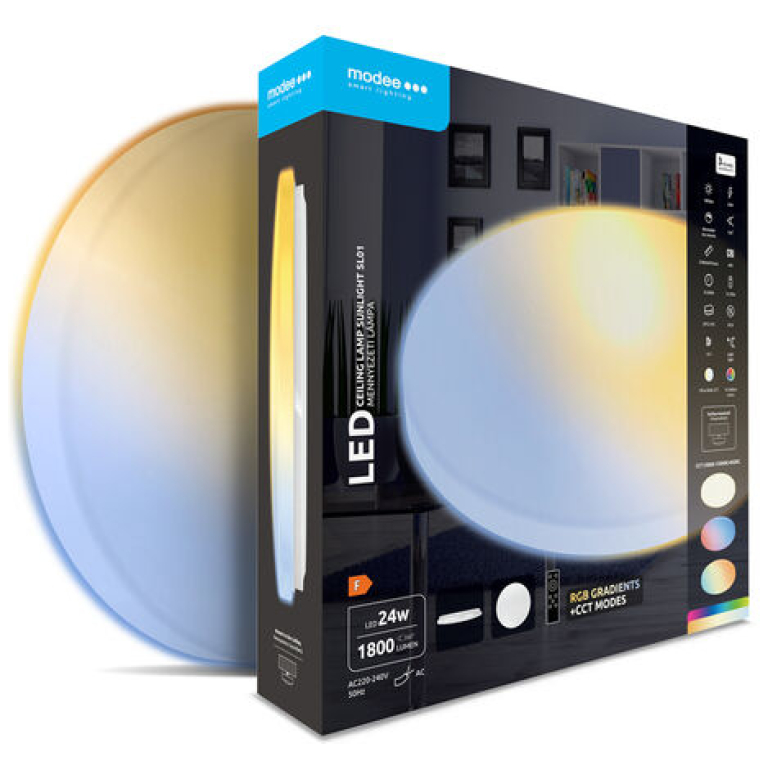 Modee LED stropné svietidlo CLSL01 3CCT+RGBIC s diaľkovým ovládaním