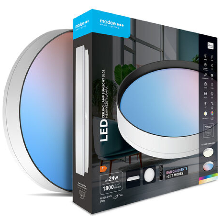 Modee LED stropné svietidlo CLSL02 3CCT+RGBIC s diaľkovým ovládaním