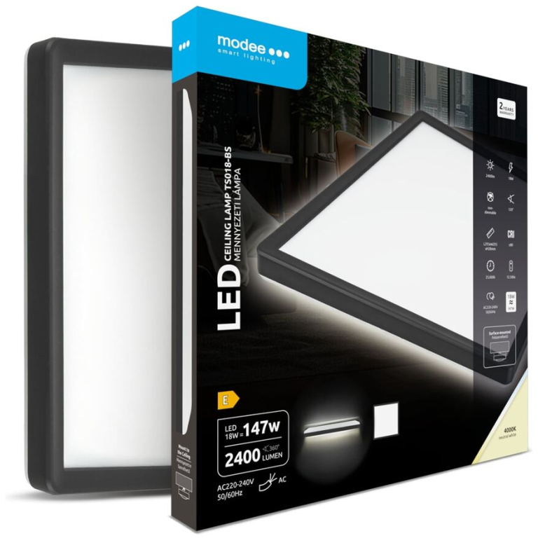 Modee LED stropné svietidlo TS018-BS 18W 2400lumenov 4000K