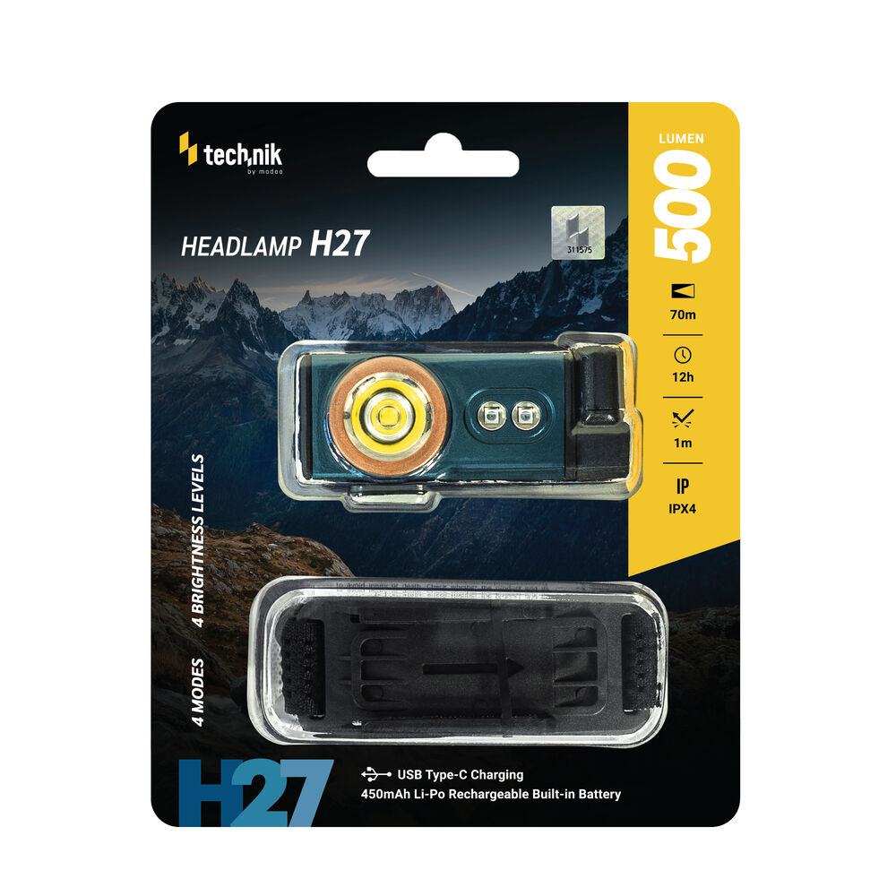 Technik H27 čelovka 500 lumenov IPX4 1 Technik H27 čelovka 500 lumenov IPX4
