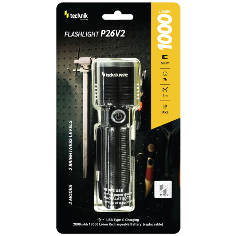 Technik Flashlight P26V2 baterka 1000 lumenov