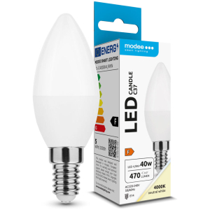 Modee Lighting LED žiarovka E14 4,9W 4000K CANDLE (40W)