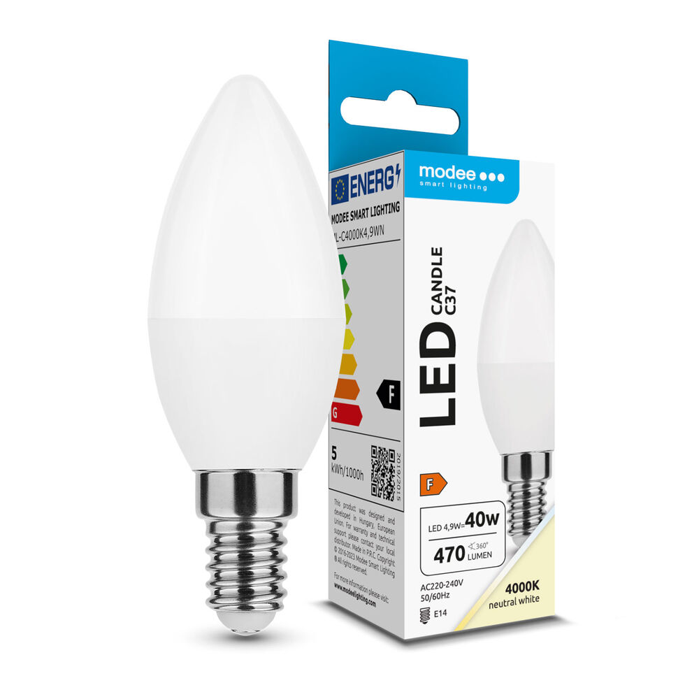 Modee Lighting LED žiarovka E14 4,9W 4000K CANDLE (40W) 1 Modee Lighting LED žiarovka E14 4,9W 4000K CANDLE (40W)