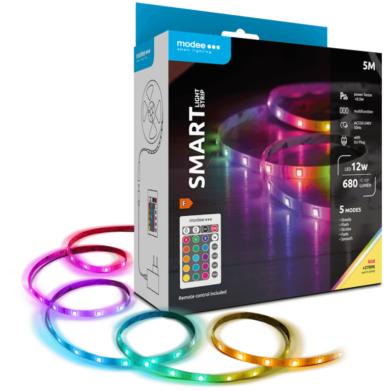 Modee LED smart pás 5m 2700K + RGB 12W + diaľkové ovládanie