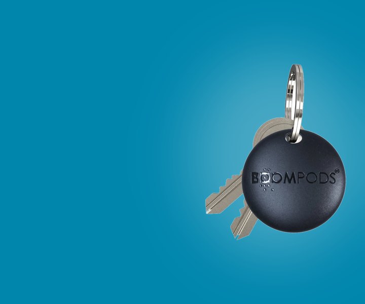 Lokátor BOOMPODS BoomTag na kľúčoch