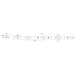 Modee LED pás 5m biely IP65 6000K