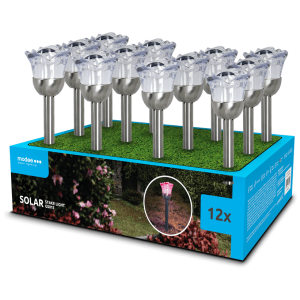 Modee solárne svietidlo GS015 zapichovacie 37cm 1ks RGB