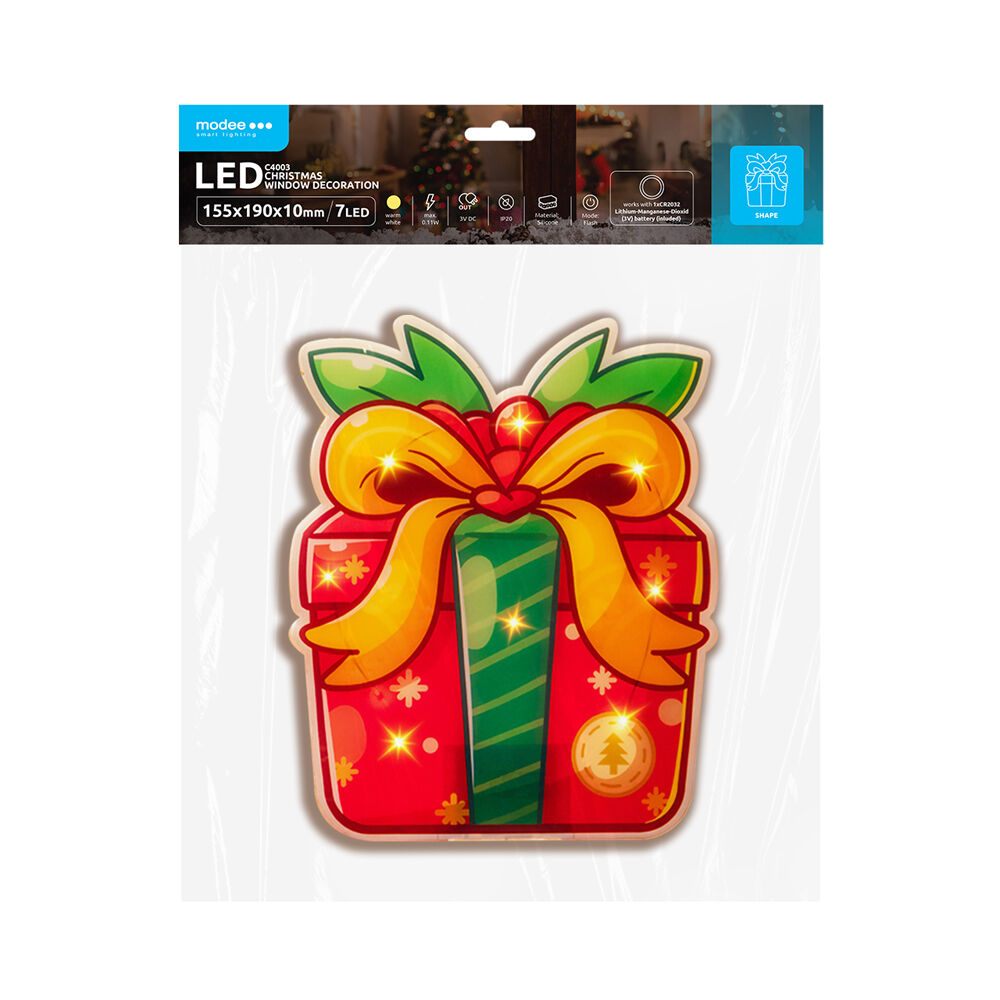 Modee Lighting LED dekorácia do okna C4003 darček 1 Modee Lighting LED dekorácia do okna C4003 darček