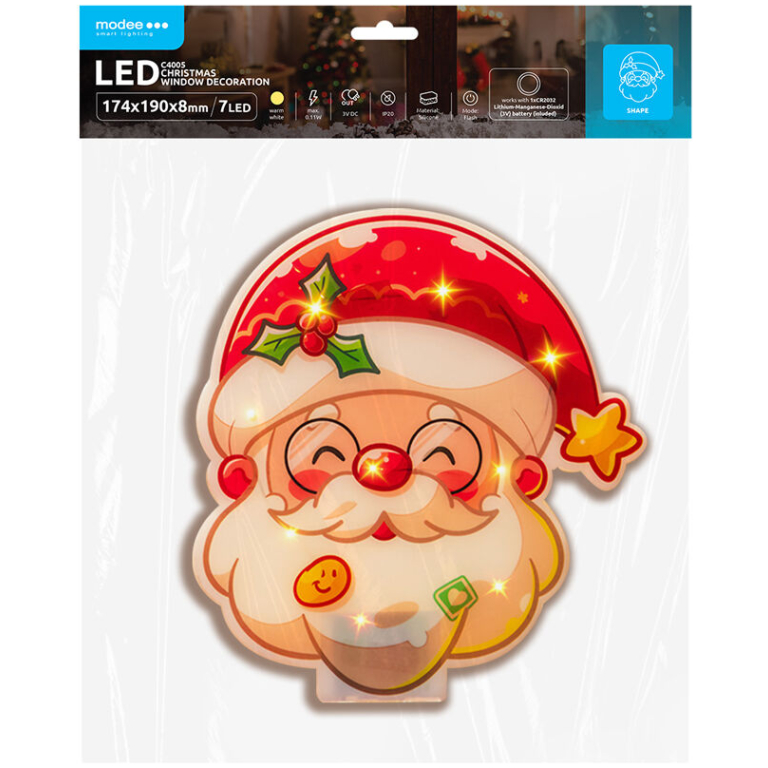 Modee Lighting LED dekorácia do okna C4005 mikuláš
