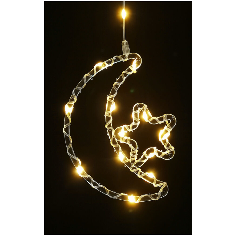 Modee Lighting LED dekorácia do okna C4011 mesiac 6 Modee Lighting LED dekorácia do okna C4011 mesiac