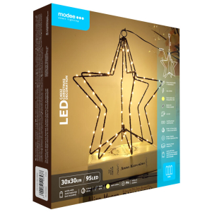 Modee Lighting LED dekorácia C4032 hviezda 3xAA batérie
