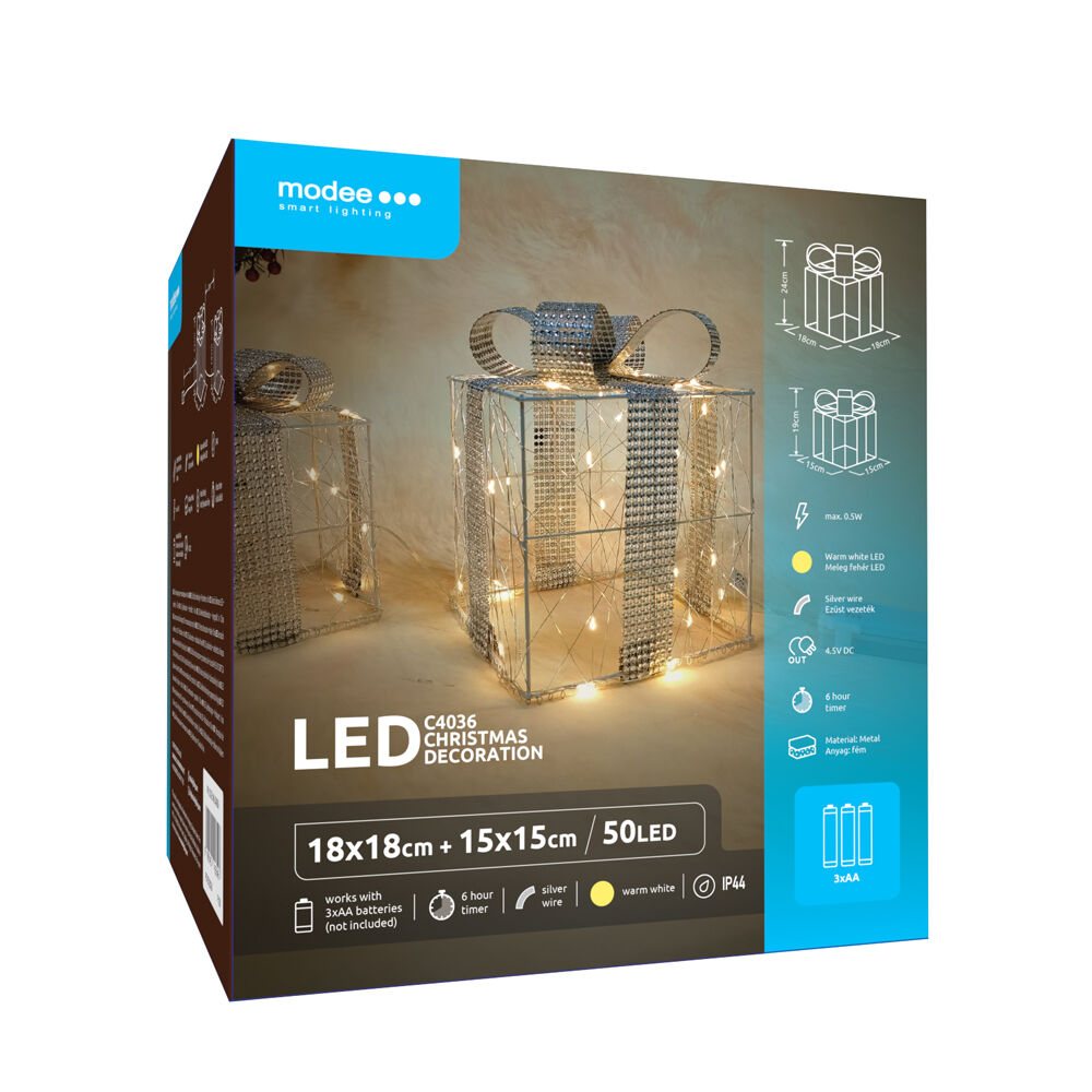 Modee Lighting LED dekorácia C4036 darček 3xAA batérie 1 Modee Lighting LED dekorácia C4036 darček 3xAA batérie