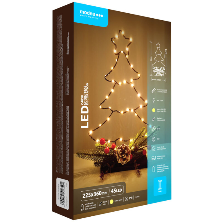 Modee Lighting LED dekorácia C4038 stromček 2xAA batérie 4 Modee Lighting LED dekorácia C4038 stromček 2xAA batérie