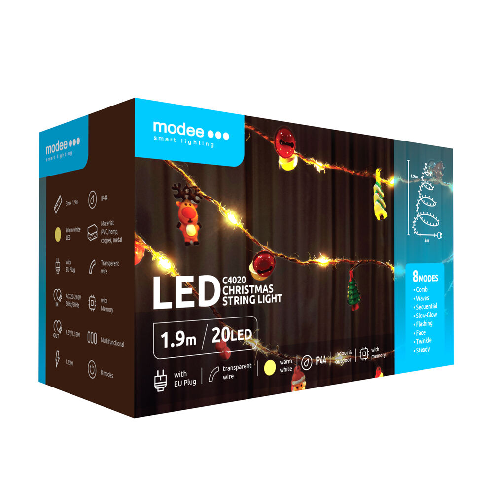 Modee Lighting LED dekorácia C4020 20 LED 190cm 1 Modee Lighting LED dekorácia C4020 20 LED 190cm