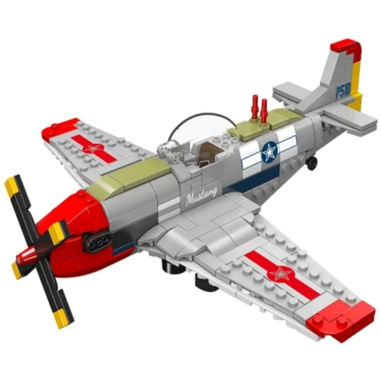 Mould King stabebnica lietadlo P-51D Mustang